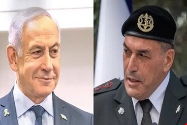 «نتانیاهو» به دنبال کنار زدن رئیس ستاد ارتش رژیم صهیونیستی