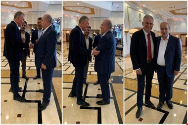 تاج با لب خندان به کیروش رسید! (عکس)