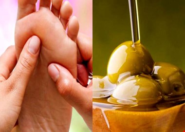 معجزه های درمانی ماساژ کف پا با روغن زیتون!