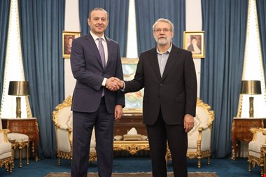 دیدار لاریجانی با دبیر شورای امنیت ارمنستان