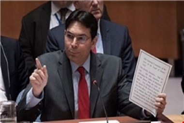 واکنش سفیر صهیونیستها در سازمان ملل به جلسه امروز شورای امنیت