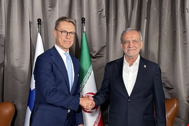 روسای جمهور ایران و فنلاند با یکدیگر دیدار کردند