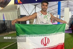 امان‌الله پاپی به مدال برنز پرتاب نیزه پارادوومیدانی جهان رسید